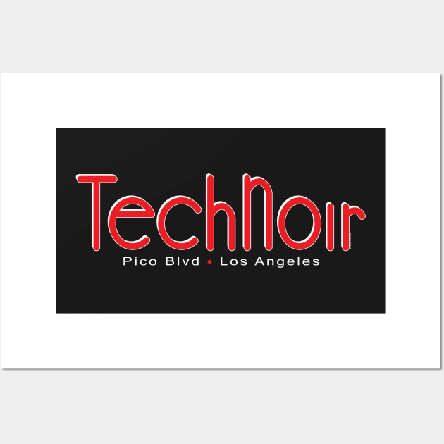 Tech Noir Club Wall Art by Illustratorator